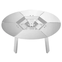 VEVOR Fire Pit Heat Deflector for Solo Stove Ranger, 20 inch Round for Wood Burning Fire Pit, 304 Stainless Steel Heat Diffuser, Detachable Burner Cover Camping Accessories