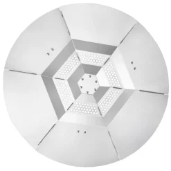 VEVOR Fire Pit Heat Deflector for Solo Stove Yukon, 25 inch Bonfire Round for Wood Burning Fire Pit, 304 Stainless Steel Heat Diffuser, Detachable Burner Cover Camping Accessories