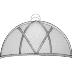 VEVOR Firepit Spark Screen Lid, 30" Diameter, Outdoor Firepit Ring Cover Round Accessories, Fire Pit Metal Cover, Easy-Opening Stainless Steel Fire Ring Covers for Outdoor Patio Fire Pits Backyard