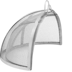 VEVOR Firepit Spark Screen Lid, 30" Diameter, Outdoor Firepit Ring Cover Round Accessories, Fire Pit Metal Cover, Easy-Opening Stainless Steel Fire Ring Covers for Outdoor Patio Fire Pits Backyard