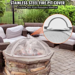 VEVOR Fire Pit Spark Screen Round 27