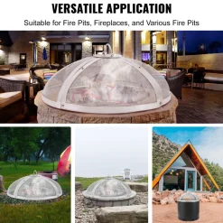 VEVOR Fire Pit Spark Screen Round 27