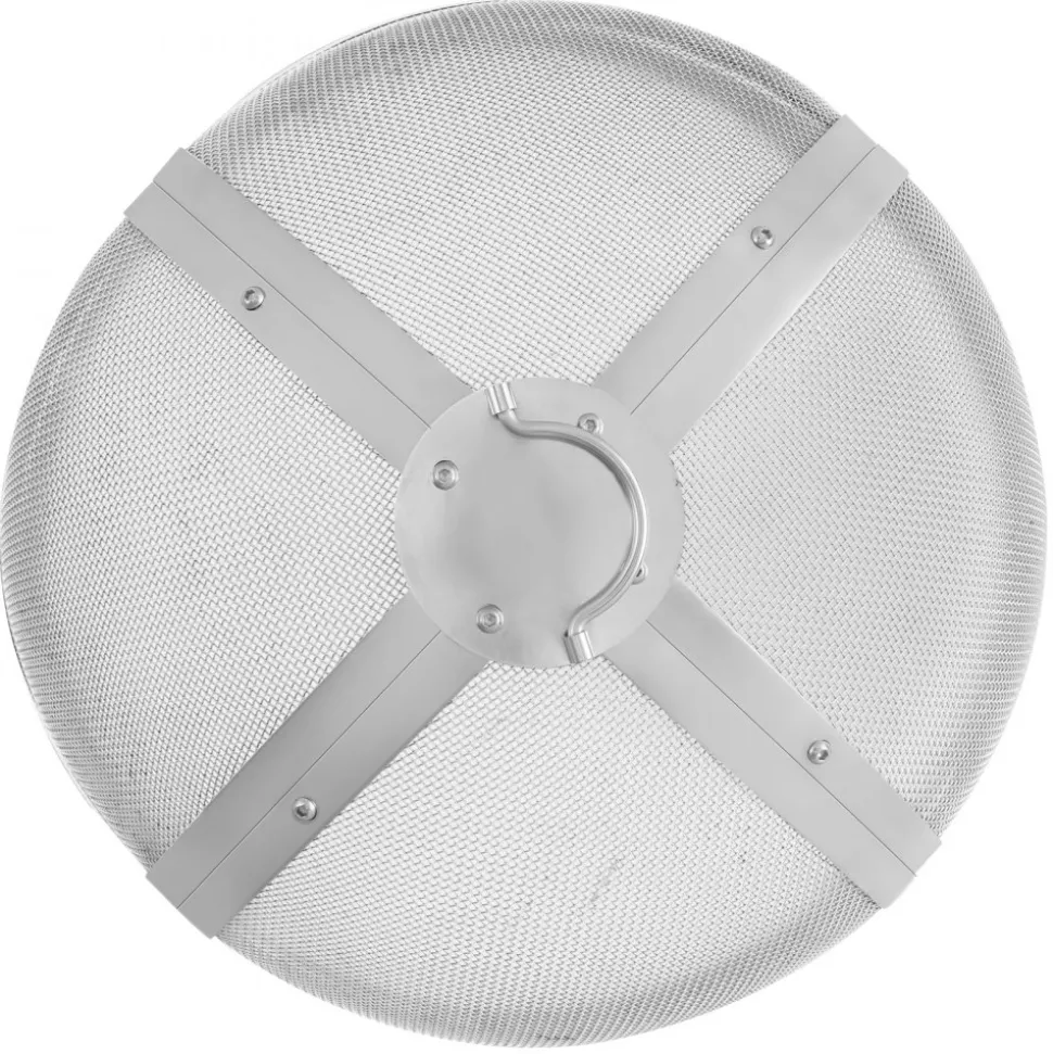 VEVOR Fire Pit Spark Screen Round 27", Reinforced Heavy Duty Steel Metal Cover, Outdoor Firepit Lid, Easy-Opening Top Screen Covers Round with Ring Handle for Outdoor Patio Fire Pits Backyard