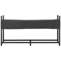VEVOR Firewood Rack with Waterproof Cover 8ft 1/2 Cord Outdoor Wood Storage, for Fireplace Patio Deck, 2400 lbs Load Capacity Heavy Duty Fire Log Holder Stacker Stand, Metal Wood Pile Organizer, Black