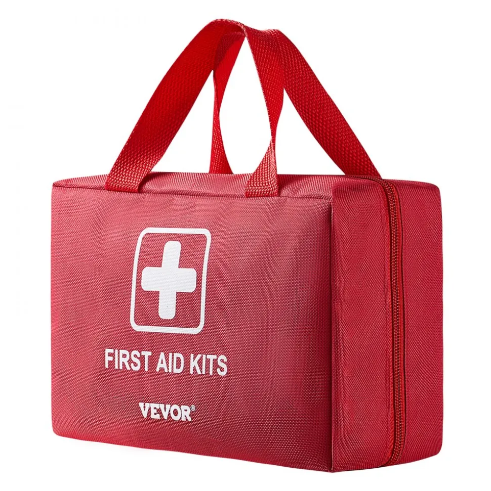 VEVOR First Aid Kit, 500 Pieces, 600D Nylon Large Survival First Aid Bag, Emergency Medical Supplies, for Home, Car, Office, Travel, Camping, Truck, Hiking, Sports, Vehicle and Outdoor Emergencies
