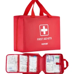 VEVOR First Aid Kit, 420 Pieces, 600D Nylon Large Survival First Aid Bag, Emergency Medical Supplies, for Home, Car, Office, Travel, Camping, Truck, Hiking, Sports, Vehicle and Outdoor Emergencies