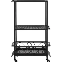 VEVOR Fishing Rod Holder for 10-Rods, Mobile Fishing Pole Rack Cart with Wheels, Fish Gear Equipment Organizer for Garage Home Indoor Use, for Tackle Box Reel Accessories Storage, Gifts for Men