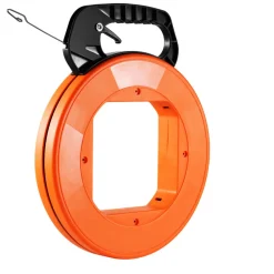 VEVOR Fish Tape, 120-foot, 1/8-inch, Steel Wire Puller with Optimized Housing and Handle, Easy-to-Use Cable Puller Tool, Flexible Wire Fishing Tools for Walls and Electrical Conduit, Non-Conductive