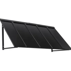 VEVOR Fixed Metal Awning 56 x 24 in, Window Awning Door Canopy, Stable Triangle Steel Frame Awnings for Doors Exterior Rain, and Snow Sunlight Protection for Door Entrance, Windows, Porches, Balconies