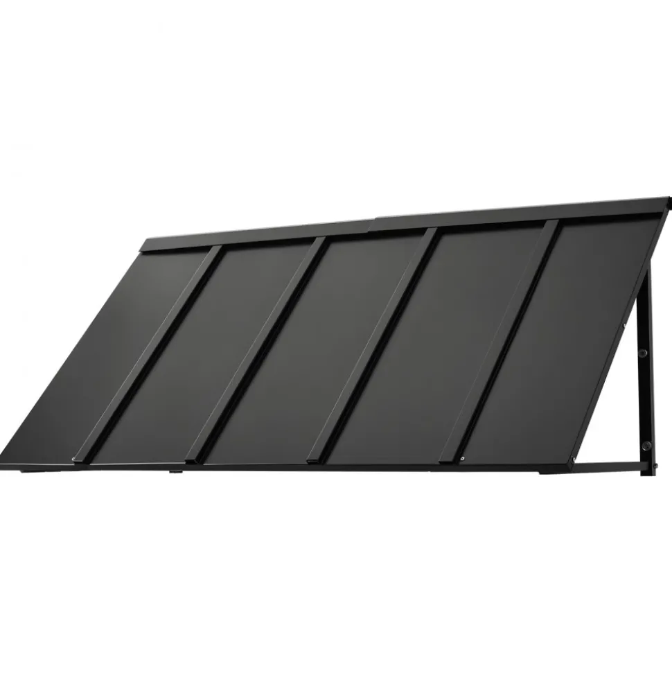 VEVOR Fixed Metal Awning 56 x 24 in, Window Awning Door Canopy, Stable Triangle Steel Frame Awnings for Doors Exterior Rain, and Snow Sunlight Protection for Door Entrance, Windows, Porches, Balconies