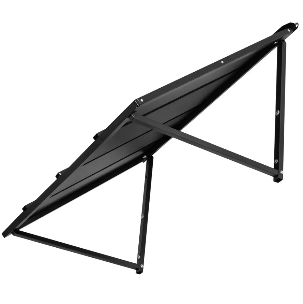 VEVOR Fixed Metal Awning 44 x 24 in, Window Awning Door Canopy, Stable Triangle Steel Frame Awnings for Doors Exterior Rain, and Snow Sunlight Protection for Door Entrance, Windows, Porches, Balconies