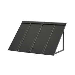 VEVOR Fixed Metal Awning 44 x 24 in, Window Awning Door Canopy, Stable Triangle Steel Frame Awnings for Doors Exterior Rain, and Snow Sunlight Protection for Door Entrance, Windows, Porches, Balconies
