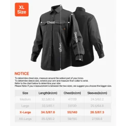 VEVOR Flame Resistant Welding Jacket, 7oz. FR Shirts for Men, Machine Washable Cotton Heat-Resistant Welding Shirt, Meets ATPV 9.2 Cal/cm² Arc Rating - XL Size