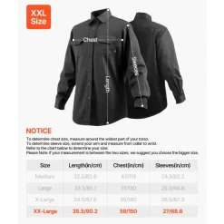 VEVOR Flame Resistant Welding Jacket, 7oz. FR Shirts for Men, Machine Washable Cotton Heat-Resistant Welding Shirt, Meets ATPV 9.2 Cal/cm² Arc Rating - XXL Size