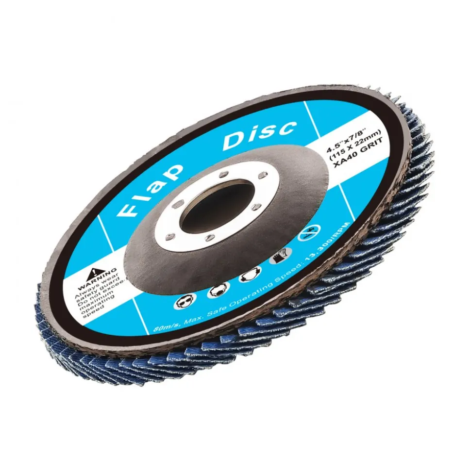 VEVOR Flap Discs 40 Grit, 4-1/2" x 7/8" Flap Discs for Angle Grinder, Type 29 Zirconia Flap Sanding Disc, Bevel Type Abrasive Grinding Wheels for Deburring, Rust Removal, Sanding, Finishing (10 Pack)