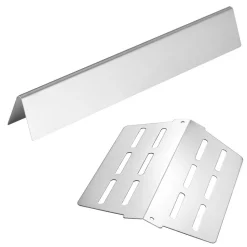 VEVOR Flavorizer Bars and Heat Deflectors, 17 inch Grill Replacement Part, for Weber Genesis 300 Series Grills, Including E310 E320 E330 S310 S320 S330, Stainless Steel Thicker Heat Plate, 7 Pack