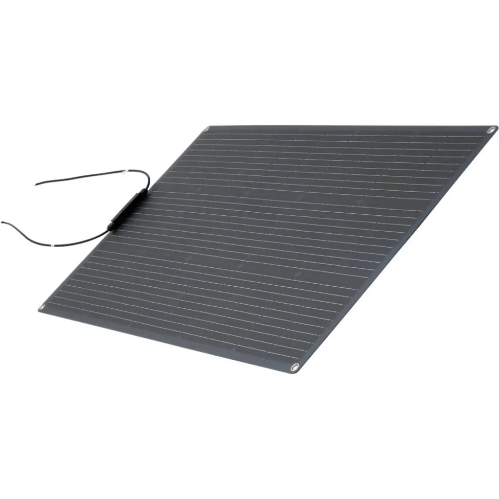VEVOR Flexible Solar Panel, 100W Semi-Flexible Bendable Monocrystalline Solar Panel, 23% Efficiency Mono Off-Grid Charger with MC4 Output, IP67 Waterproof for Marine RV Car Cabin Curved Surfaces