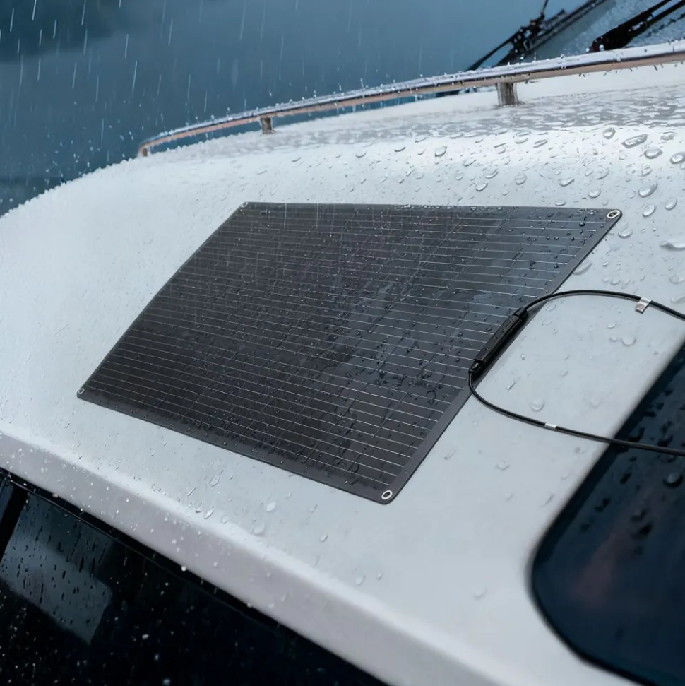 VEVOR Flexible Solar Panel, 100W Semi-Flexible Bendable Monocrystalline Solar Panel, 23% Efficiency Mono Off-Grid Charger with MC4 Output, IP67 Waterproof for Marine RV Car Cabin Curved Surfaces