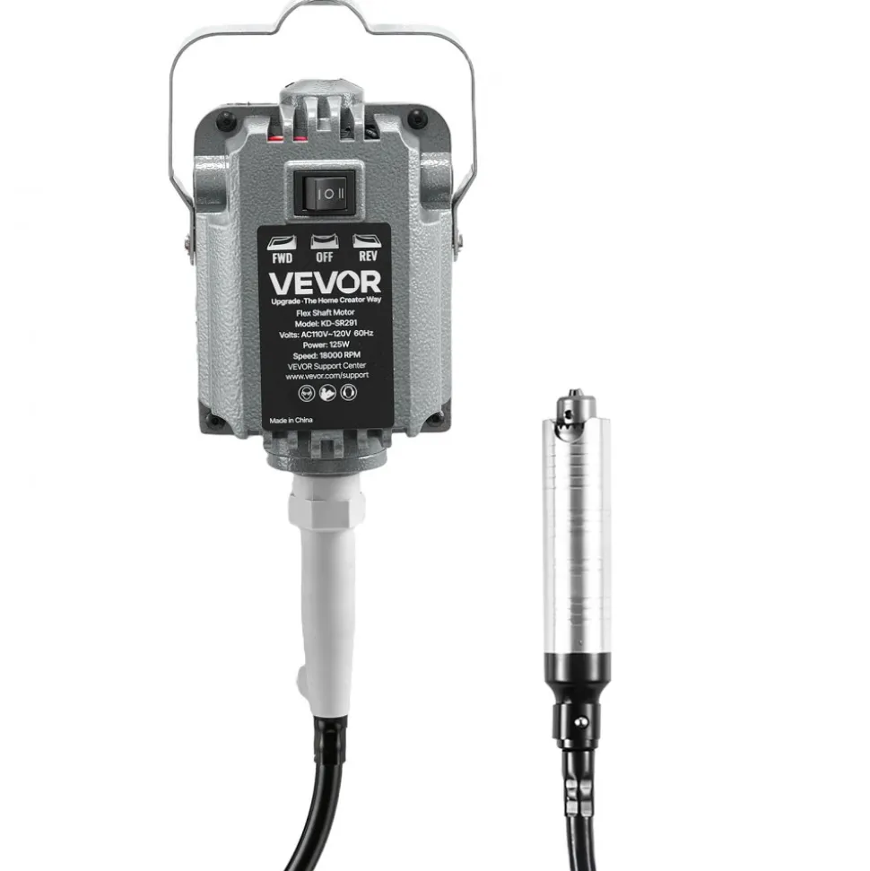 VEVOR Flex Shaft Grinder, 1000W 30000RPM Electric Flex Shaft Rotary Tool, Foot-Pedal Control Hanging Carver Grinder with 74PCS Accessory Kit for Sanding Buffing Polishing Cutting