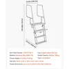 VEVOR Flip-Up Dock Ladder, 5-Step, Heavy-Duty Aluminum Alloy Pontoon Boat Swim Ladder, with Non-Slip Wide Steps, 350 lbs Weight Capacity, Pull Rope Assist, Comfort Use for Lake Pool Marine Boarding
