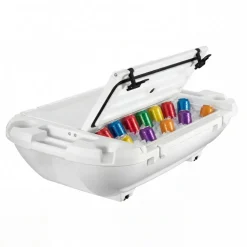 VEVOR Floating Cooler, 40 QT Floating Ice Chest with Dry Storage & Tow Rope, Premium LLDPE Amphibious Drink Cooler for Water & Land, Cruise Smoothly Stable on Lake, River, Pool, Beach, Kayak, White