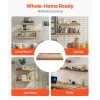 VEVOR Floating Shelf Brackets 2 Pcs, 150 lbs/68 kg Weight Capacity, 16x6.2x1.5 inch / 406.4x157.4x38.1 mm, Heavy Duty Hidden Shelf Brackets Support, Wall Mounting Invisible Floating Shelves Bracket