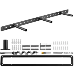 VEVOR Floating Shelf Brackets 2 Pcs, 150 lbs/68 kg Weight Capacity, 16x6.2x1.5 inch / 406.4x157.4x38.1 mm, Heavy Duty Hidden Shelf Brackets Support, Wall Mounting Invisible Floating Shelves Bracket