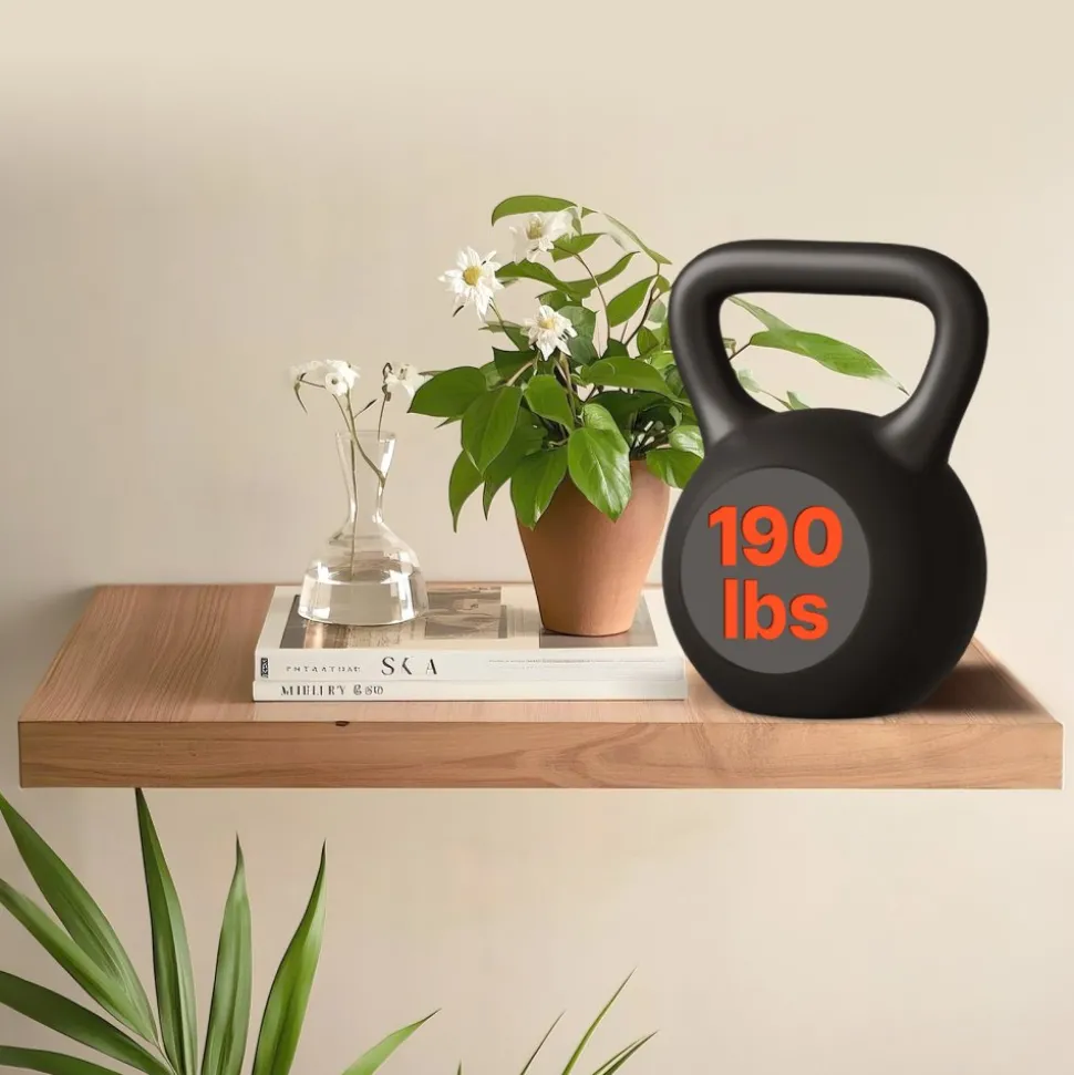 VEVOR Floating Shelf Brackets 2 Pcs, 150 lbs/68 kg Weight Capacity, 16x6.2x1.5 inch / 406.4x157.4x38.1 mm, Heavy Duty Hidden Shelf Brackets Support, Wall Mounting Invisible Floating Shelves Bracket