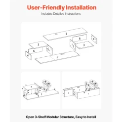 VEVOR Floating TV Stand, 59