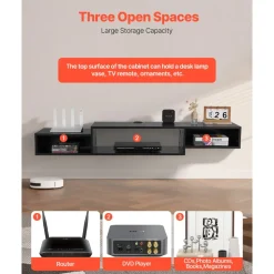 VEVOR Floating TV Stand, 59