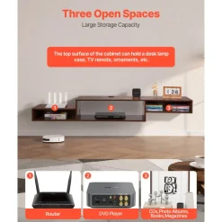 VEVOR Floating TV Stand, 70