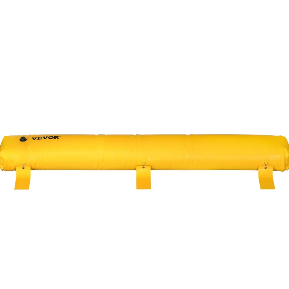 VEVOR Flood Barrier, 12 ft Length x 12 in Height Sandbag Alternative, Water Barrier for Flooding with Great Waterproof Effect, Reusable PVC Water Diversion Tubes, Flood Barriers for Home, Door, Garage