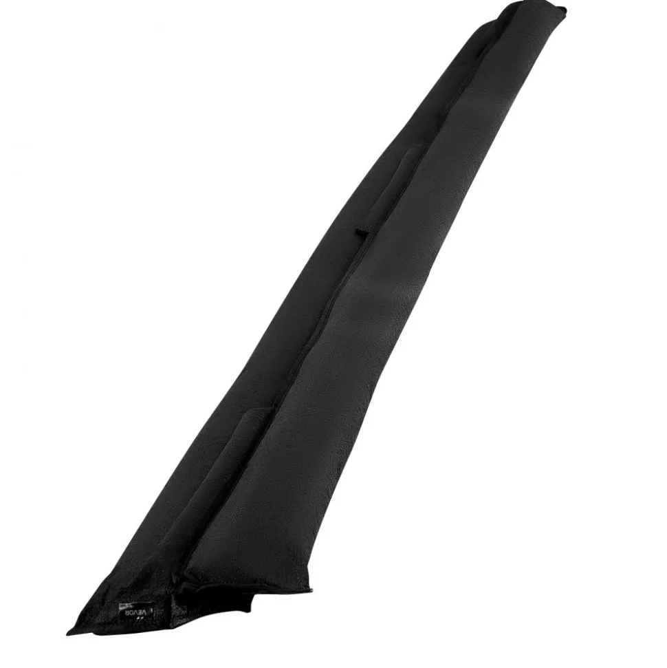 VEVOR Flood Barrier, 8 Pack, 10 x 0.7 ft Flood Bags Activated by Water, Reusable Water Absorbent Barrier, Sandless Sandbags Blockage, Flooding Prevention Bags for Home, Doorway, Basement, Garage