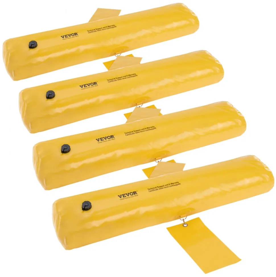 VEVOR Flood Barriers, Sandbag Alternative Flood Bags 4 Pack, Flood Barrier for Home, Water Barriers for Flooding, Doorway, Driveway(4FTx6in)