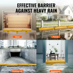 VEVOR Flood Barriers, Sandbag Alternative Flood Bags 4 Pack, Flood Barrier for Home, Water Barriers for Flooding, Doorway, Driveway(4FTx6in)