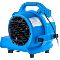 VEVOR Floor Blower, 1360 RPM 600 CFM, Air Mover for Drying and Cooling, Portable Carpet Dryer Fan with 4 Blowing Angles,3-Speeds Adjustment, for Janitorial, Home, Plumbing, Commercial Use