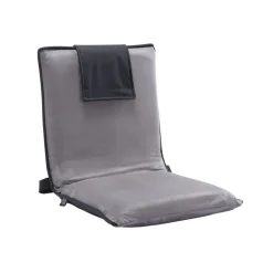 VEVOR Floor Chair, 6-Position Adjustable Meditation Chair with Back Support, Folding Sofa Chair for Reading TV Watching and Gaming, Portable Floor Seat Lounge Sofa Chair for Kids Teens Adults, Gray
