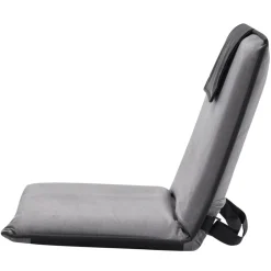 VEVOR Floor Chair, 6-Position Adjustable Meditation Chair with Back Support, Folding Sofa Chair for Reading TV Watching and Gaming, Portable Floor Seat Lounge Sofa Chair for Kids Teens Adults, Gray