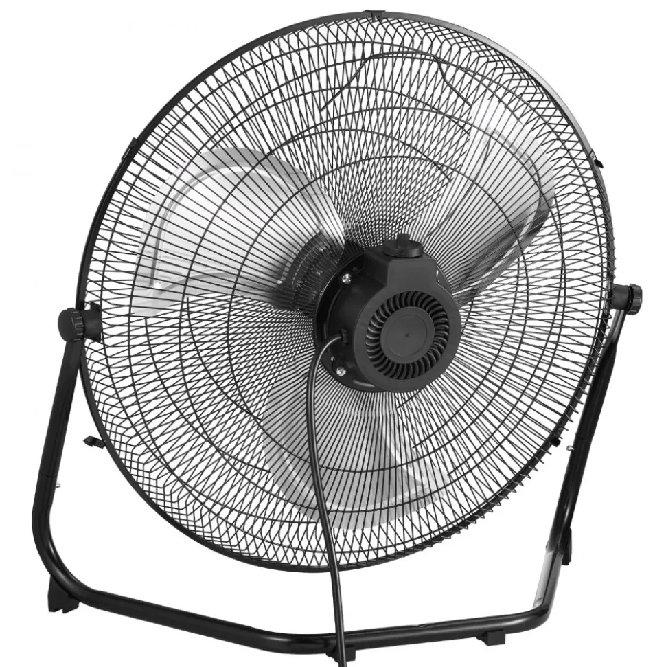 VEVOR Floor Fan, 3 Speeds High Velocity Heavy Duty 18 Inch Industrial Fan, 4000 CFM 360° Adjustable Tilt 19.69 ft/sec Airflow Large Metal Fan, for Home, Gym, Office, Garage, Commercial Shop & Bedroom