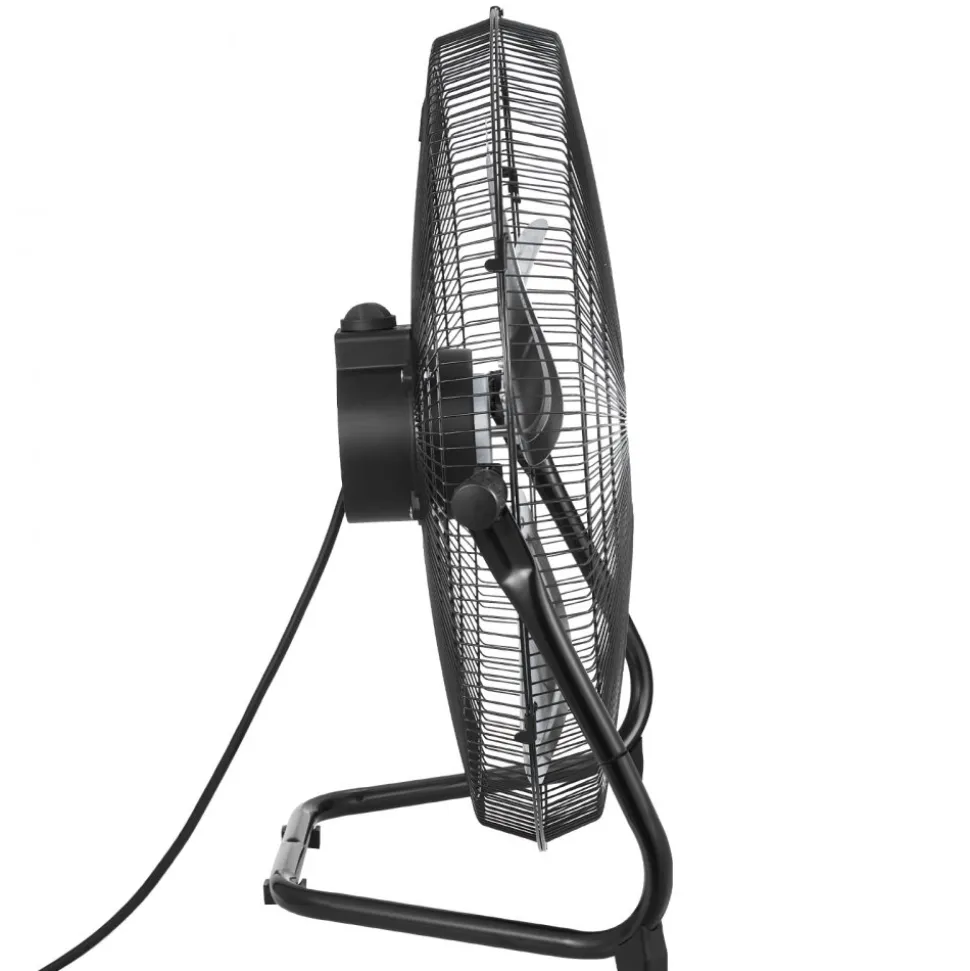 VEVOR Floor Fan, 3 Speeds High Velocity Heavy Duty 18 Inch Industrial Fan, 4000 CFM 360° Adjustable Tilt 19.69 ft/sec Airflow Large Metal Fan, for Home, Gym, Office, Garage, Commercial Shop & Bedroom