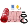 VEVOR Floor Heating Mat, 20 Sq. ft, Electric Radiant In-Floor Heated Warm System with Digital Floor Sensing Thermostat, Includes Installation Monitor, Adhesive Back for Easy Installation on The Floor