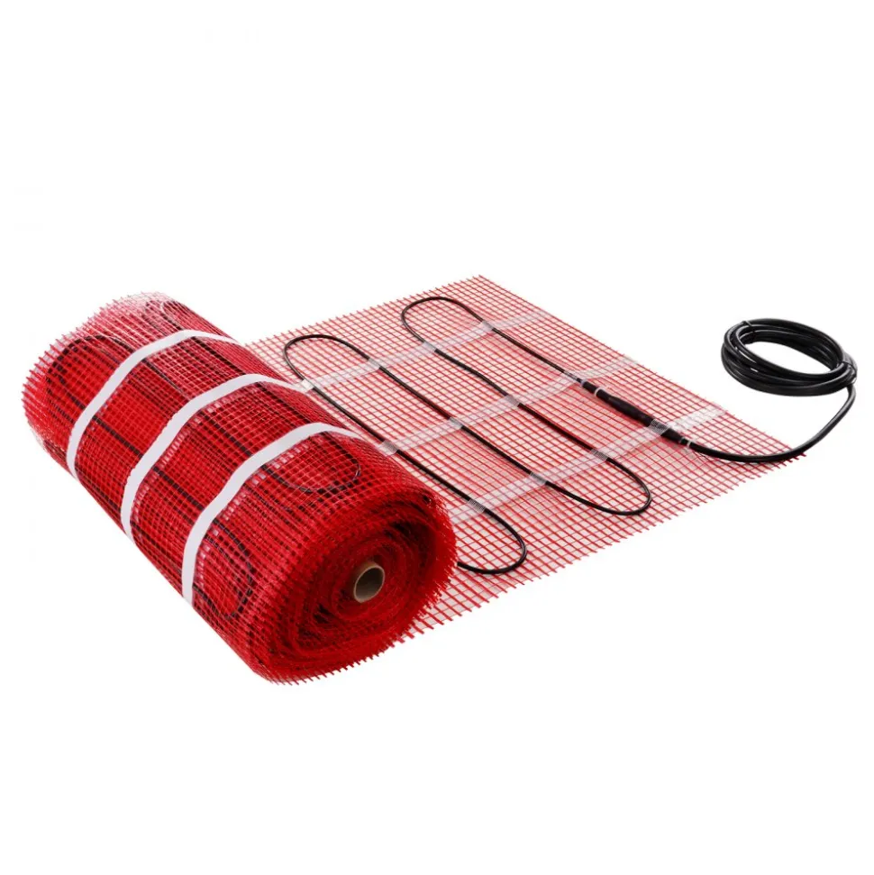 VEVOR Floor Heating Mat, 20 Sq. ft, Electric Radiant In-Floor Heated Warm System with Digital Floor Sensing Thermostat, Includes Installation Monitor, Adhesive Back for Easy Installation on The Floor