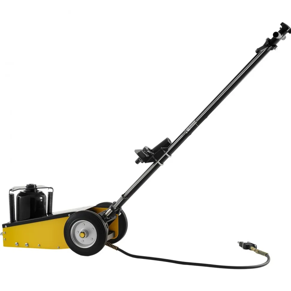 VEVOR Floor Jack, 22 Ton (48501 lbs) Capacity, Steel Racing Floor Jack with Single Piston Quick Lift Pump & Extension Posts, Air Hydraulic Trolley Car Lift for SUVs, Pickups, Lifting Range 10.4"-21.3"
