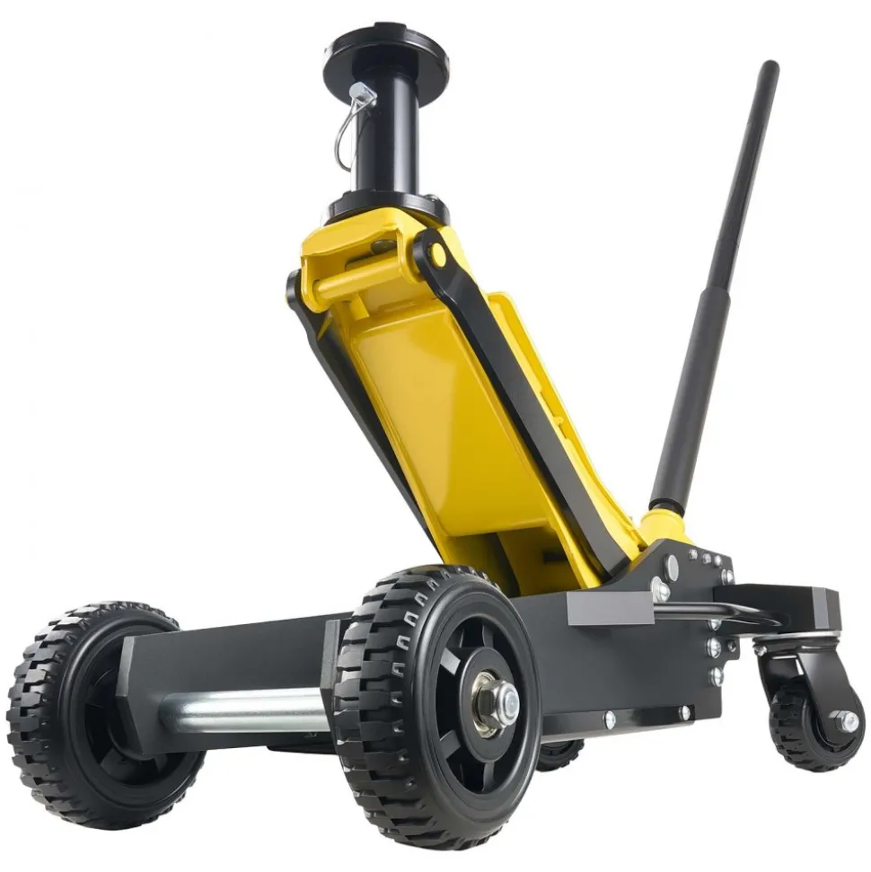 VEVOR Floor Jack, 3 Ton (6614 lbs) Capacity, Aluminum & Steel Racing Floor Jack with Dual Pistons Quick Lift Pump & Extension Post, Hydraulic Trolley Car Lift for SUV Pickup, Lifting Range 5.9"-29.3"