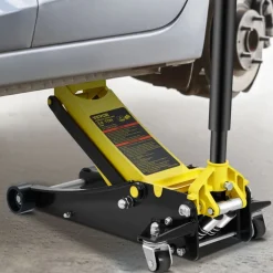 VEVOR Floor Jack, 3 Ton Low Profile Floor Jack, Heavy-duty Steel Racing Floor Jack with Dual Pistons Quick Lift Pump, Floor Jack Lifting Range 3.35