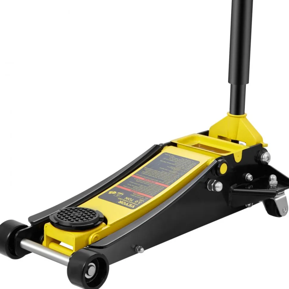 VEVOR Floor Jack, 3 Ton Low Profile Floor Jack, Heavy-duty Steel Racing Floor Jack with Dual Pistons Quick Lift Pump, Floor Jack Lifting Range 3.35"-19.69"