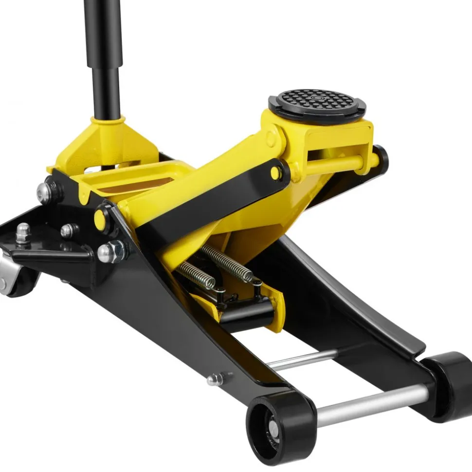 VEVOR Floor Jack, 3 Ton Low Profile Floor Jack, Heavy-duty Steel Racing Floor Jack with Dual Pistons Quick Lift Pump, Floor Jack Lifting Range 3.35"-19.69"