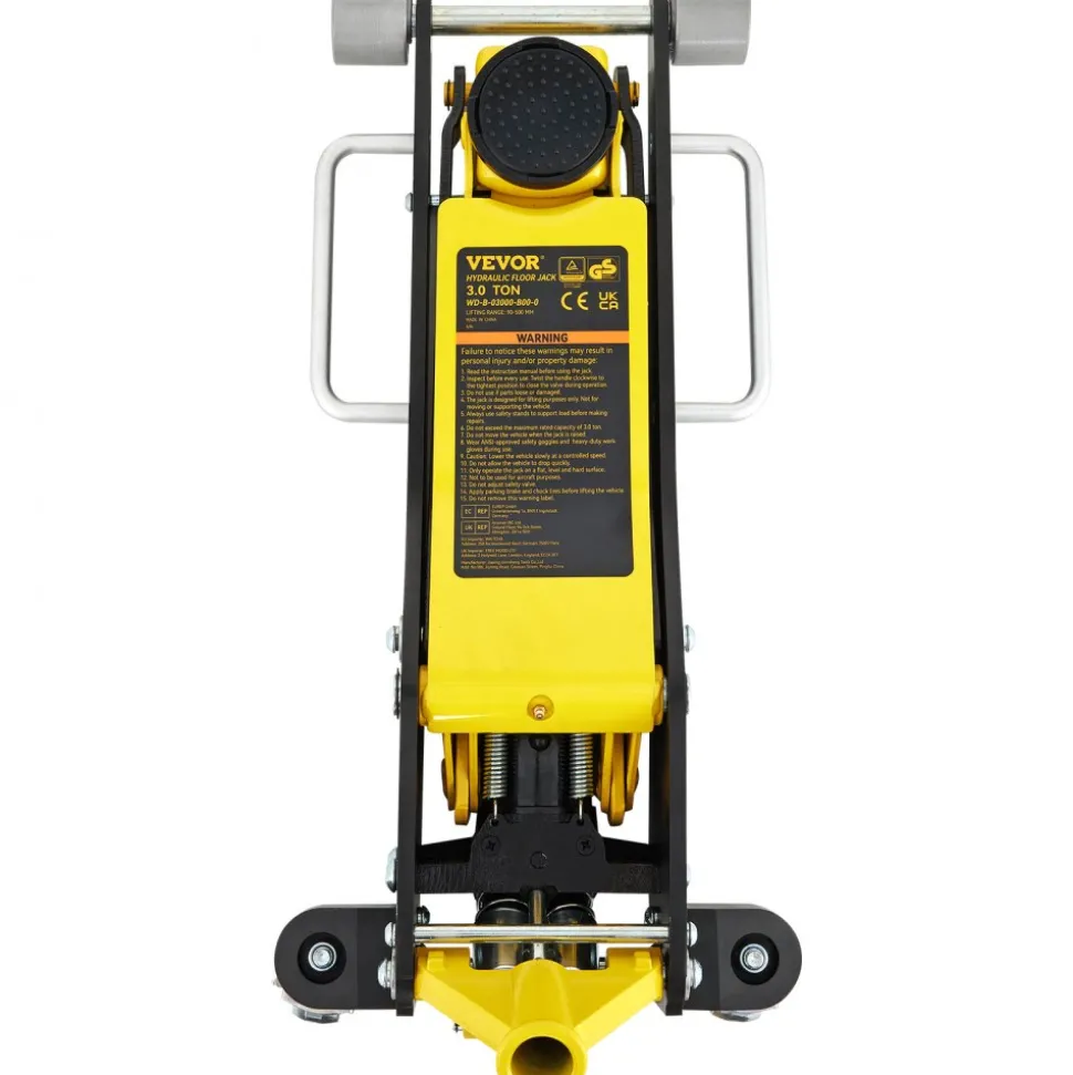 VEVOR Floor Jack, 3 Ton Low Profile Floor Jack, Aluminum and Steel Racing Floor Jack with Dual Pistons Quick Lift Pump, Floor Jack Lifting Range 3-6/11"-19-11/16"