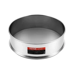 VEVOR Flour Sieve Fine Mesh, 40 Mesh Flour Sifter, 304 Stainless Steel Fine Mesh Sifter Food-grade, Dia. 12.6" Fine Mesh Strainers for Baking, 5 Sizes Mesh hole for Mungbean, Rice, Flour, Pearl Powder