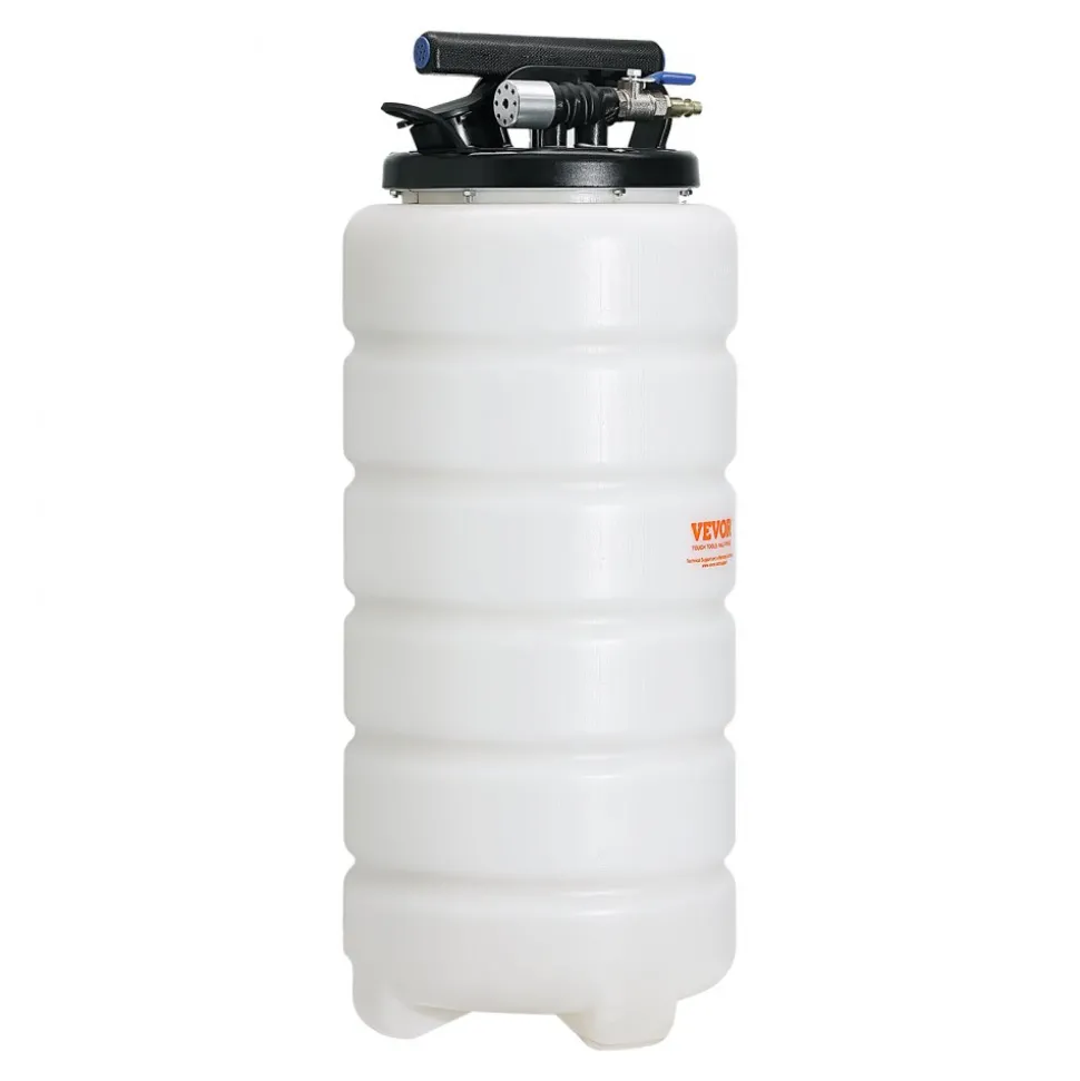 VEVOR Fluid Extractor, 4 Gallons (15 Liters), Pneumatic/Manual Oil Changer Vacuum Fluid Extractor with Dipstick and Suction Hose, Oil Extractor Change Pump for Automotive Fluids Vacuum Evacuation